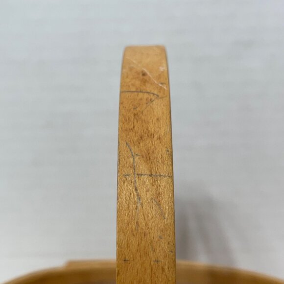 Longaberger Handwoven Basket With Handle & Plastic Liner  American Cancer Societ - Picture 10 of 12